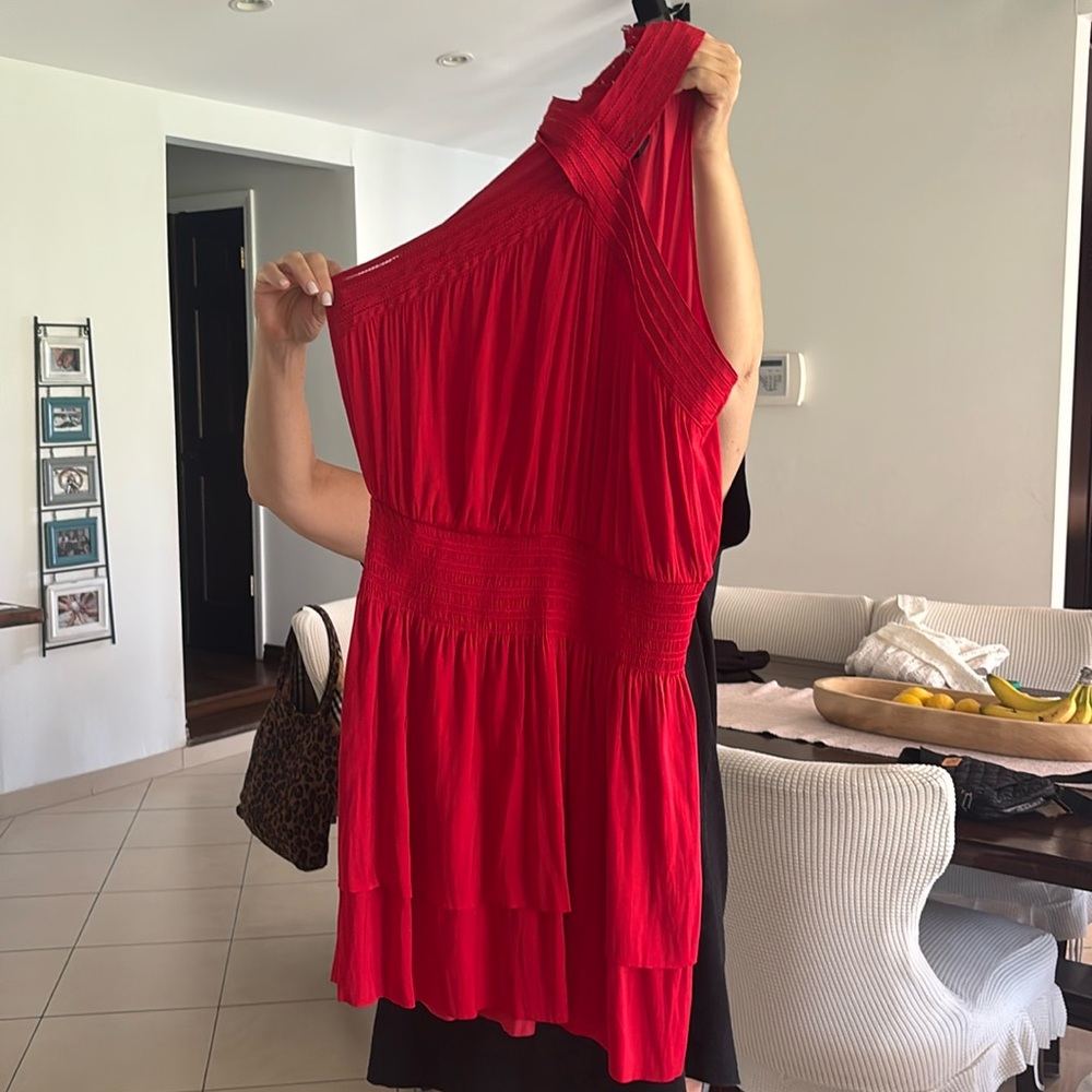 White House Black Market red dress